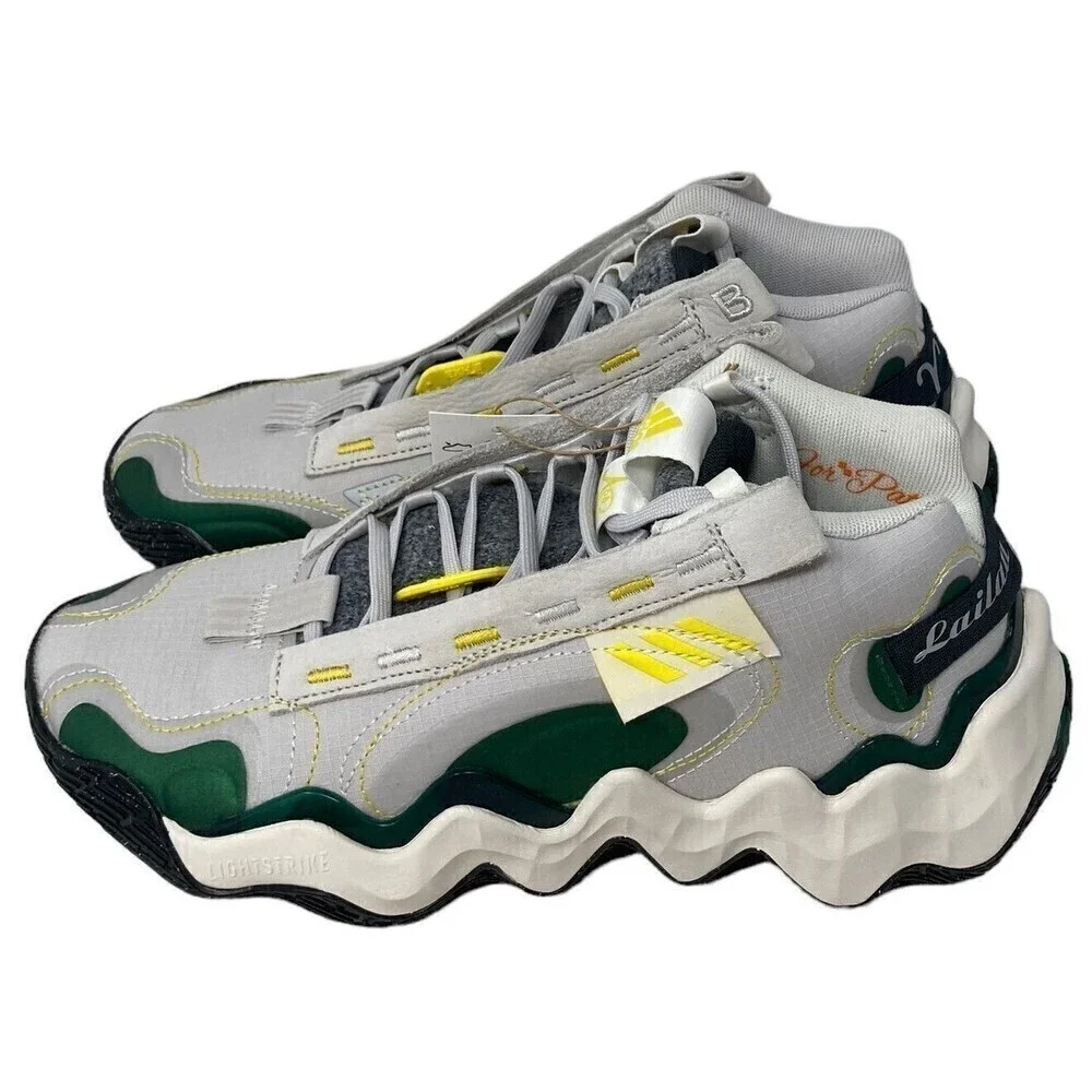 NEW Adidas Exhibit B Mid Candace Parker Women's Size 8 Basketball Green GZ2378